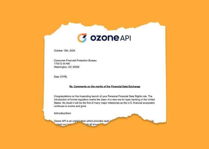 Letter to CFPB from Ozone API